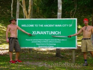 Welcome to Xunantunich with the boys