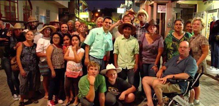 Belize Expats Flash Mob Group Picture