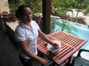 Grinding Coconut 